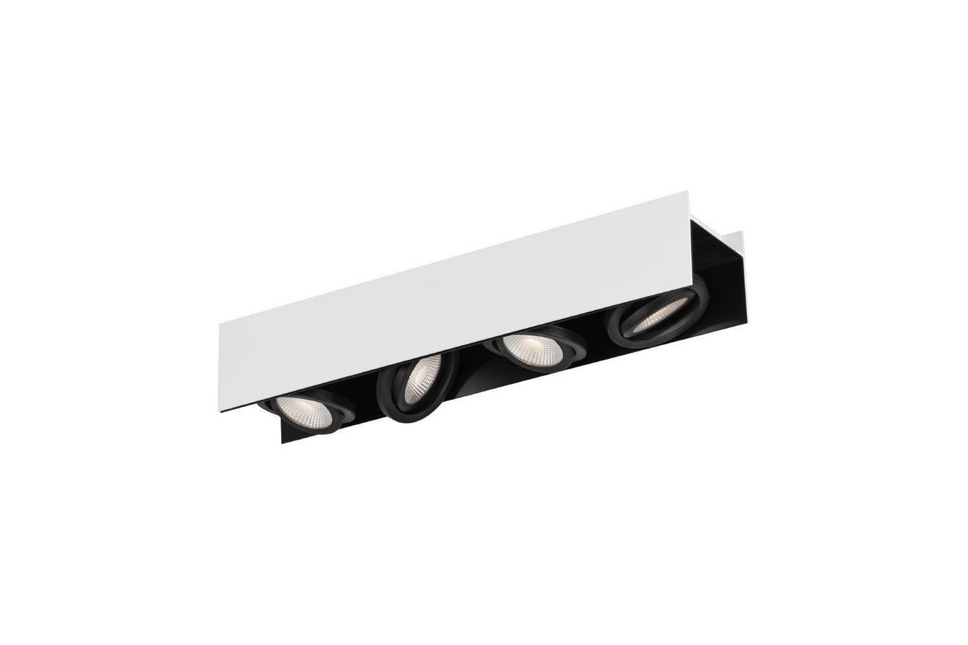 Takbelysning Eglo Vidago Hvit/Svart 4 Lamper - 4 Lamper - Belysning - Innendørsbelysning & Lamper - Soveromslampe - Taklampa sovrum