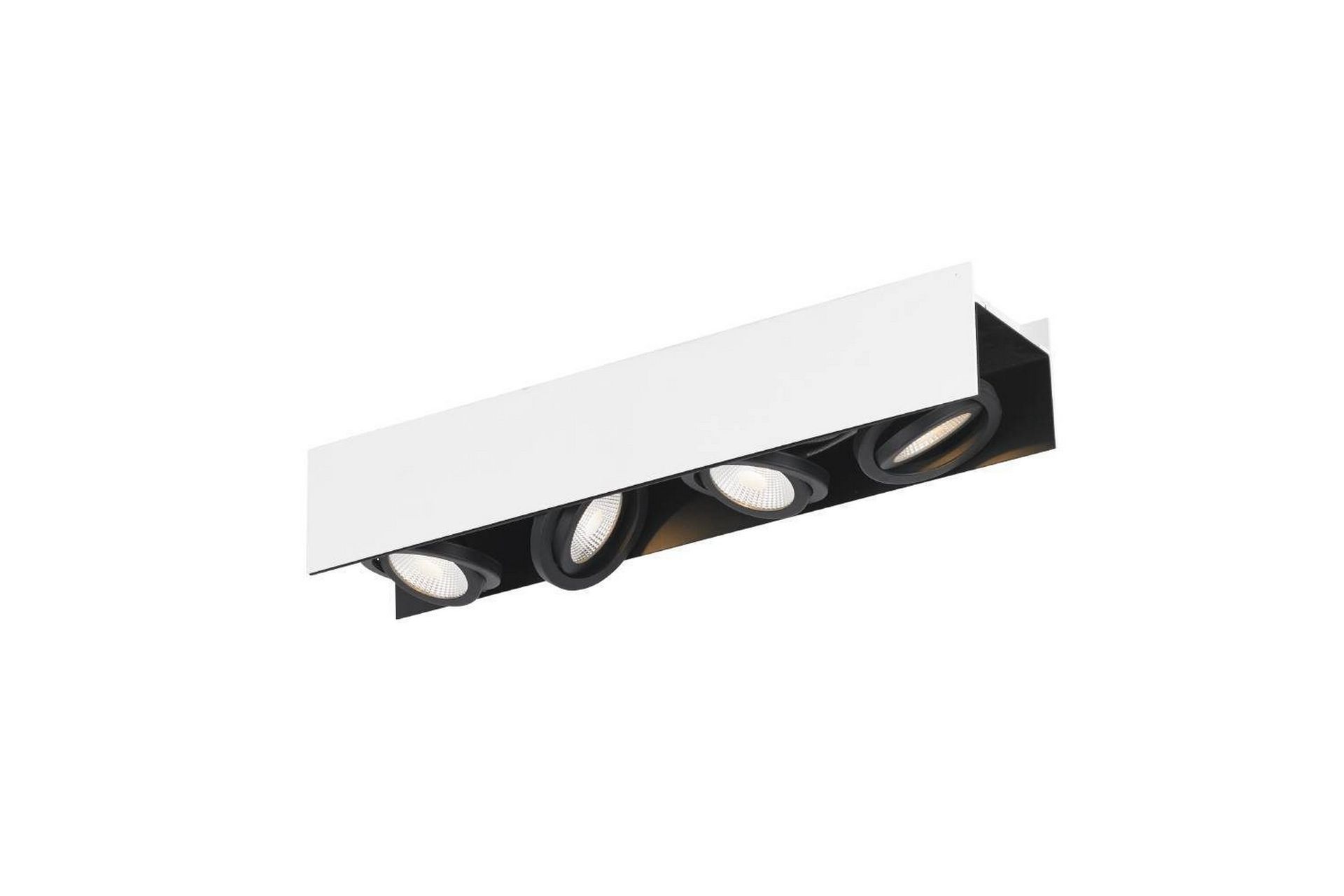 Takbelysning Eglo Vidago Hvit/Svart 4 Lamper - 4 Lamper - Belysning - Innendørsbelysning & Lamper - Soveromslampe - Taklampa sovrum