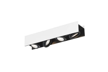 Takbelysning Eglo Vidago Hvit/Svart 4 Lamper - 4 Lamper - Belysning - Innendørsbelysning & Lamper - Soveromslampe - Taklampa sovrum