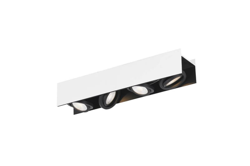 Takbelysning Eglo Vidago Hvit/Svart 4 Lamper - 4 Lamper - Belysning - Innendørsbelysning & Lamper - Soveromslampe - Taklampa sovrum