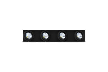 Takbelysning Eglo Vidago Hvit/Svart 4 Lamper - 4 Lamper - Belysning - Innendørsbelysning & Lamper - Soveromslampe - Taklampa sovrum