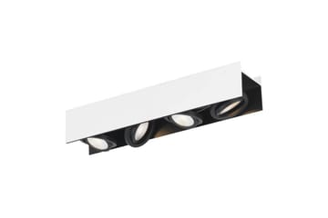 Takbelysning Eglo Vidago Hvit/Svart 4 Lamper - 4 Lamper - Belysning - Innendørsbelysning & Lamper - Soveromslampe - Taklampa sovrum