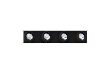 Takbelysning Eglo Vidago Hvit/Svart 4 Lamper - 4 Lamper - Belysning - Innendørsbelysning & Lamper - Soveromslampe - Taklampa sovrum