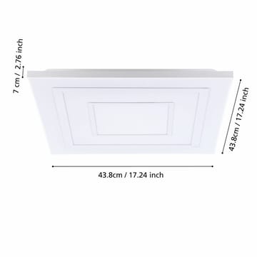 Taklampe Albarca - 438x438 mm - Belysning - Innendørsbelysning & Lamper - Soveromslampe - Taklampa sovrum