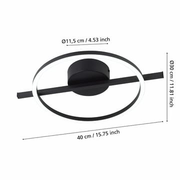 Taklampe Amandolo - Sort - Belysning - Innendørsbelysning & Lamper - Soveromslampe - Taklampa sovrum