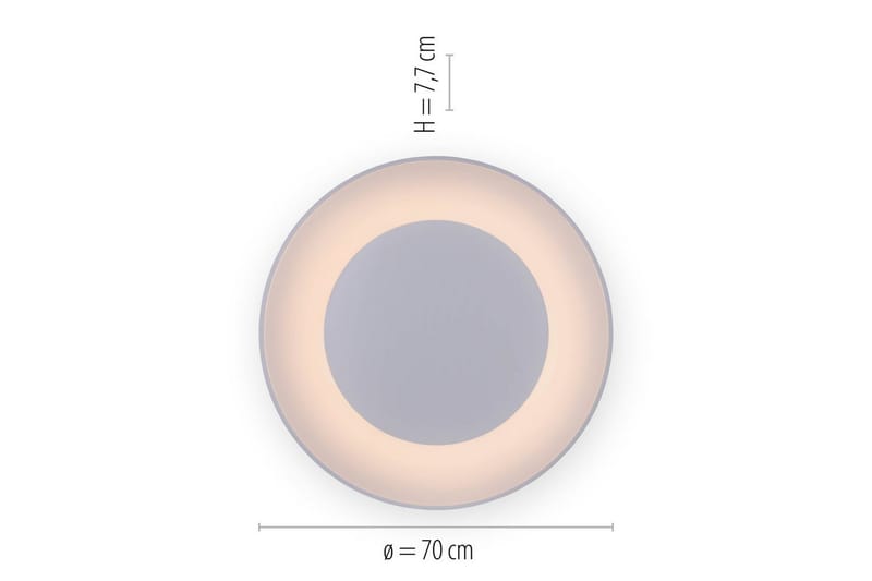 Taklampe Anika - Hvit - Belysning - Innendørsbelysning & Lamper - Soveromslampe - Taklampa sovrum