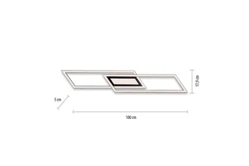 Taklampe Asmin - 17,9x5x100 cm - Belysning - Innendørsbelysning & Lamper - Soveromslampe - Taklampa sovrum