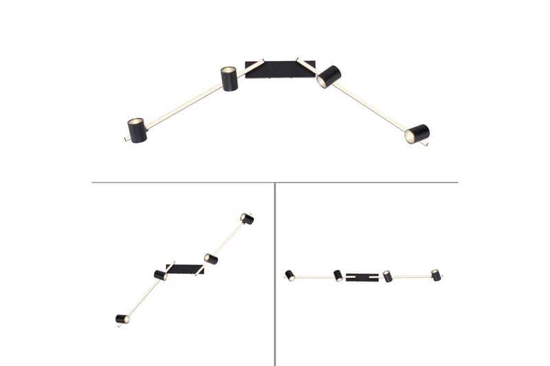 Taklampe Barik - 101x18x123 cm - Belysning - Innendørsbelysning & Lamper - Soveromslampe - Taklampa sovrum