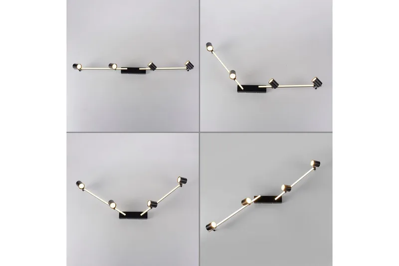 Taklampe Barik - 101x18x123 cm - Belysning - Innendørsbelysning & Lamper - Soveromslampe - Taklampa sovrum