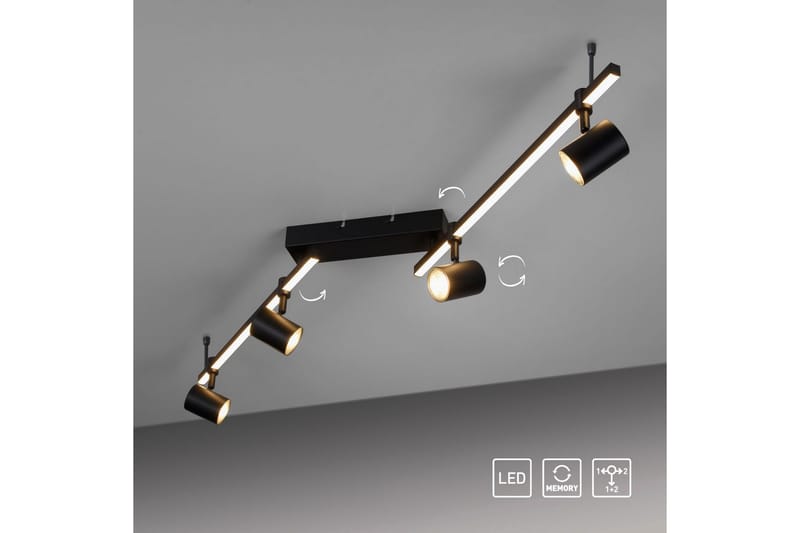 Taklampe Barik - 101x18x123 cm - Belysning - Innendørsbelysning & Lamper - Soveromslampe - Taklampa sovrum