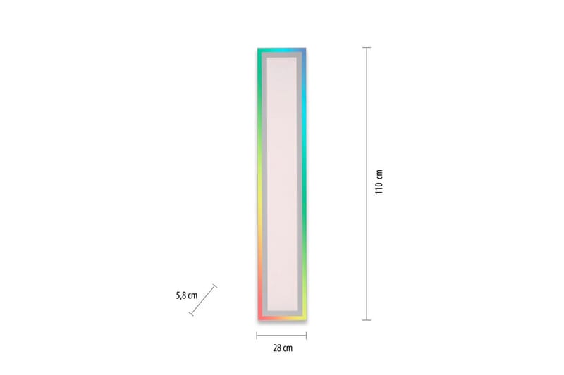 Taklampe Edging - 18x5,2x100 cm - Belysning - Innendørsbelysning & Lamper - Soveromslampe - Taklampa sovrum