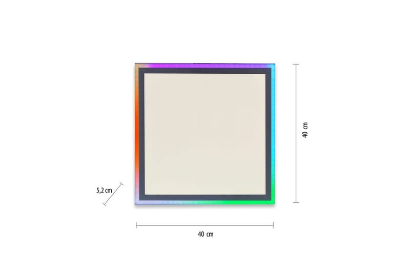 Taklampe Edging - 40x5,2x40 cm - Belysning - Innendørsbelysning & Lamper - Soveromslampe - Taklampa sovrum
