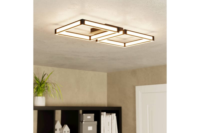 Taklampe Eglo Altaflor 650x300 mm Svart Hvit - Hvit - Belysning - Innendørsbelysning & Lamper - Soveromslampe - Taklampa sovrum