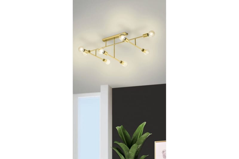 Taklampe Eglo Belsiana 1 med 8 Lamper - Messing - Belysning - Innendørsbelysning & Lamper - Soveromslampe - Taklampa sovrum