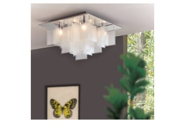 Taklampe Eglo Condrada 1 - Hvit/Krom - Belysning - Innendørsbelysning & Lamper - Soveromslampe - Taklampa sovrum