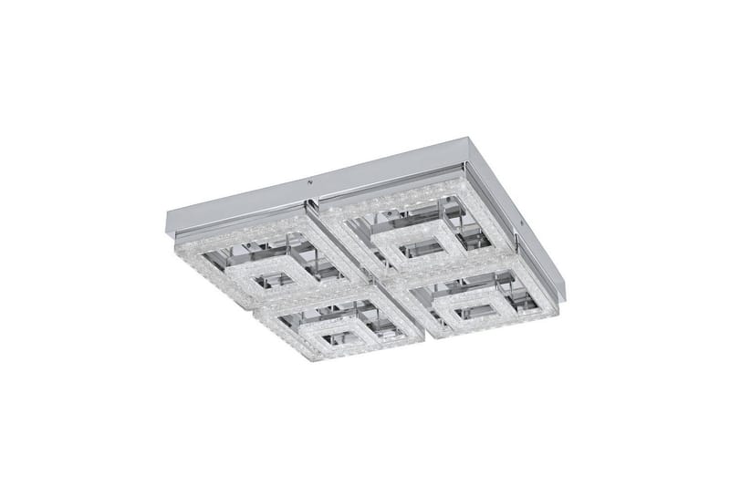 Taklampe Eglo Fradelo 520x520 mm - Krom/Grå - Belysning - Innendørsbelysning & Lamper - Soveromslampe - Taklampa sovrum