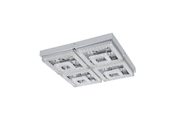 Taklampe Eglo Fradelo 520x520 mm - Krom/Grå - Belysning - Innendørsbelysning & Lamper - Soveromslampe - Taklampa sovrum