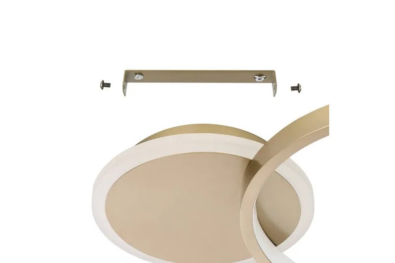 Taklampe Eglo Gafares Rund Gullfarget/Hvit - Gull/Hvit - Belysning - Innendørsbelysning & Lamper - Soveromslampe - Taklampa sovrum