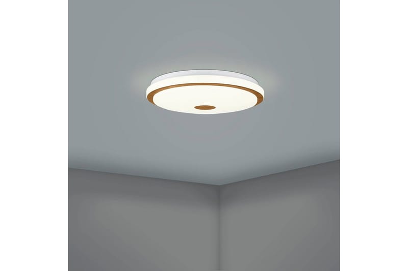 Taklampe Eglo Lanciano 1 380 mm - Hvit/Brun - Belysning - Innendørsbelysning & Lamper - Soveromslampe - Taklampa sovrum