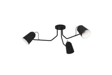 Taklampe Eglo Loreto - Svart/Hvit - Belysning - Innendørsbelysning & Lamper - Soveromslampe - Taklampa sovrum