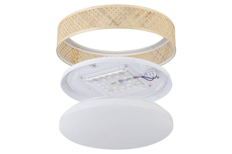 Taklampe Eglo Luppineria �Ø380 mm hvit brun - Hvit/Brun - Belysning - Innendørsbelysning & Lamper - Soveromslampe - Taklampa sovrum