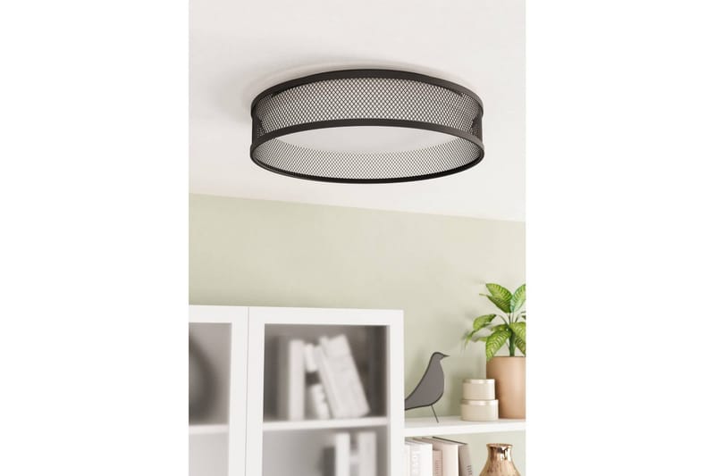 Taklampe Eglo Luppineria Ø385 mm Svart Hvit - Svart - Belysning - Innendørsbelysning & Lamper - Soveromslampe - Taklampa sovrum