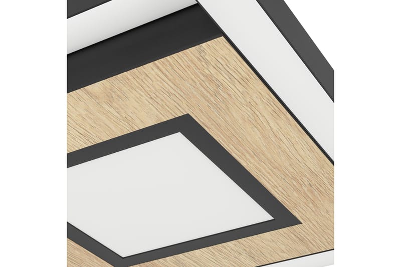 Taklampe Eglo Marinello - Svart/Brun - Belysning - Innendørsbelysning & Lamper - Soveromslampe - Taklampa sovrum