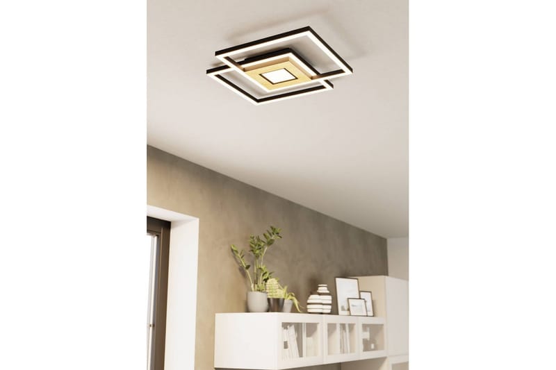 Taklampe Eglo Marinello - Svart/Brun - Belysning - Innendørsbelysning & Lamper - Soveromslampe - Taklampa sovrum