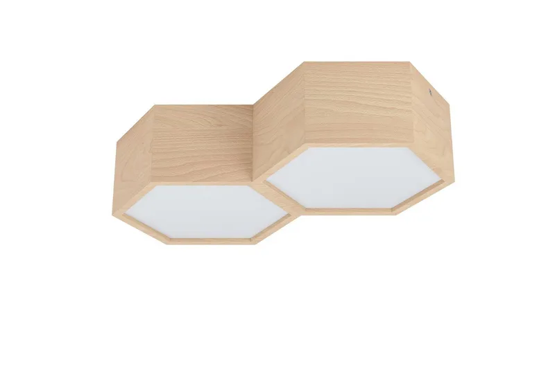 Taklampe Eglo Mirlas med 2 Lamper, Hvit/Brun