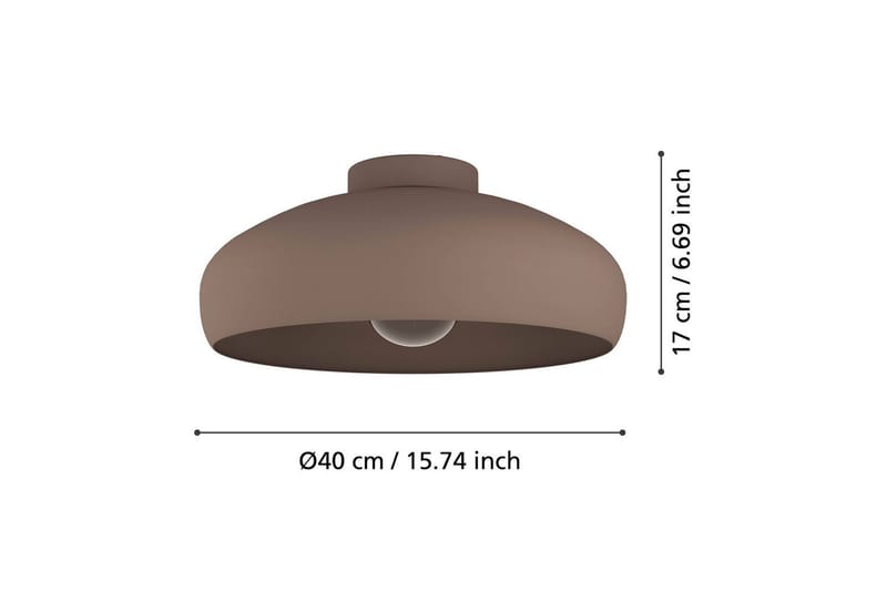 Taklampe Eglo Mogano Mokkafarget - Mocca - Belysning - Innendørsbelysning & Lamper - Soveromslampe - Taklampa sovrum