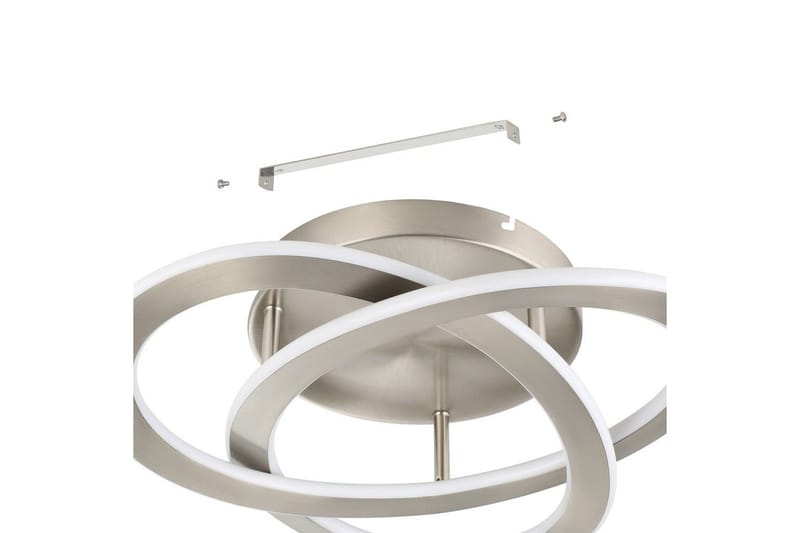 Taklampe Eglo Rolimare Nikkel-Matt/Hvit - Nikkel - Belysning - Innendørsbelysning & Lamper - Soveromslampe - Taklampa sovrum