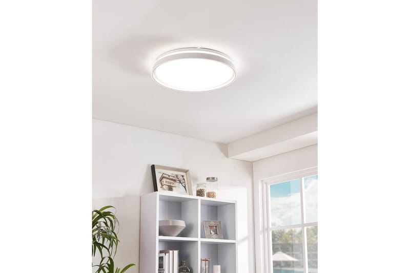 Taklampe Eglo Seluci Hvit, Klar - Hvit - Belysning - Innendørsbelysning & Lamper - Soveromslampe - Taklampa sovrum