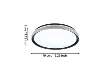Taklampe Eglo Seluci Svart Hvit, Klar - Svart/Hvit - Belysning - Innendørsbelysning & Lamper - Soveromslampe - Taklampa sovrum
