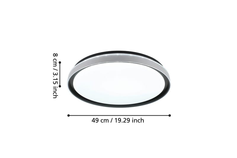 Taklampe Eglo Seluci Svart Hvit, Klar - Svart/Hvit - Belysning - Innendørsbelysning & Lamper - Soveromslampe - Taklampa sovrum