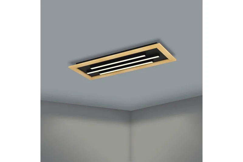 Taklampe Eglo Tirrenara 780x305 mm - Svart/Brun - Belysning - Innendørsbelysning & Lamper - Soveromslampe - Taklampa sovrum