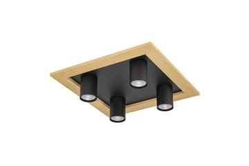 Taklampe Eglo Valcasotto 1 - Svart/Brun - Belysning - Lyspærer & lyskilder - LED-belysning - LED-spotlight