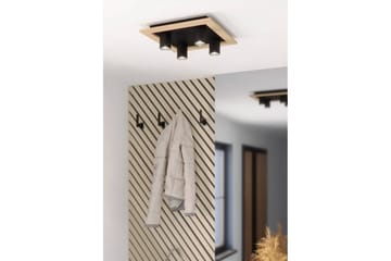 Taklampe Eglo Valcasotto 1 - Svart/Brun - Belysning - Lyspærer & lyskilder - LED-belysning - LED-spotlight