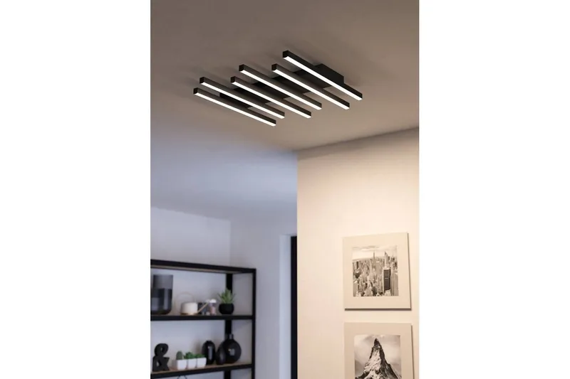 Taklampe Eglo Padulari - Hvit/Svart - Belysning - Innendørsbelysning & Lamper - Soveromslampe - Taklampa sovrum