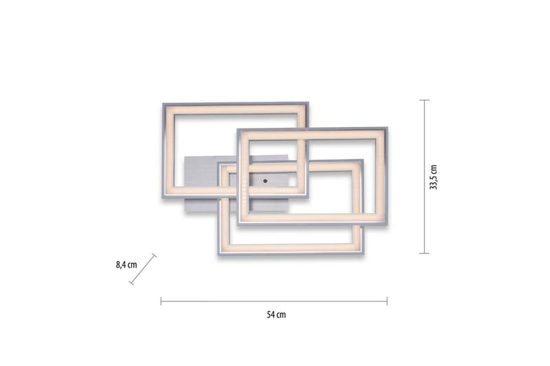 Taklampe Felix - 56x8,4x54 cm - Belysning - Innendørsbelysning & Lamper - Soveromslampe - Taklampa sovrum