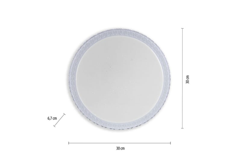 Taklampe Frida - 30x6,7x30 cm - Belysning - Innendørsbelysning & Lamper - Soveromslampe - Taklampa sovrum