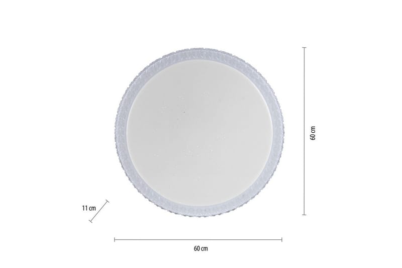 Taklampe Frida - 60x11x60 cm - Belysning - Innendørsbelysning & Lamper - Soveromslampe - Taklampa sovrum