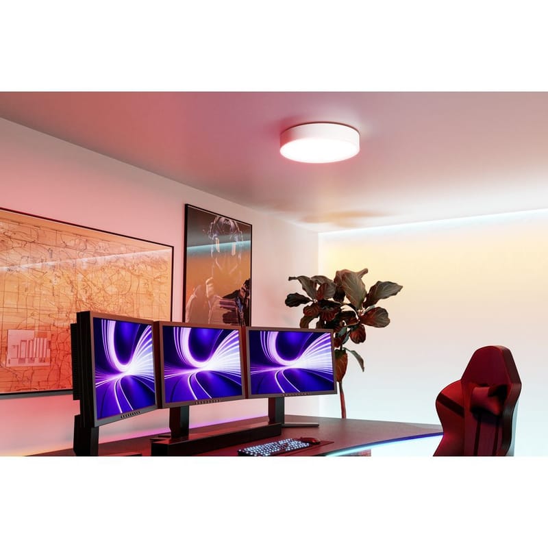 Taklampe Gallizzi - Hvit, 390 mm - Belysning - Innendørsbelysning & Lamper - Soveromslampe - Taklampa sovrum