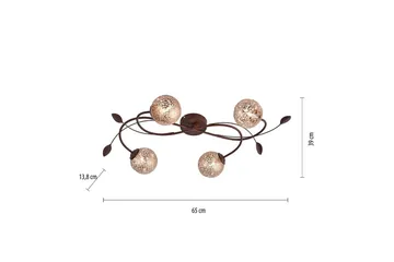 Taklampe Greta - 39x13,8x65 cm - Belysning - Innendørsbelysning & Lamper - Soveromslampe - Taklampa sovrum