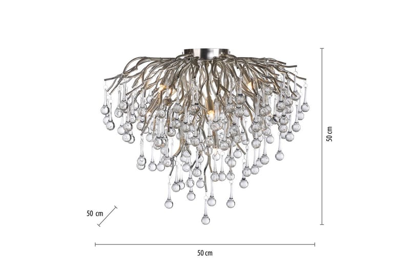 Taklampe Icicle - 50x50x50 cm - Belysning - Innendørsbelysning & Lamper - Soveromslampe - Taklampa sovrum