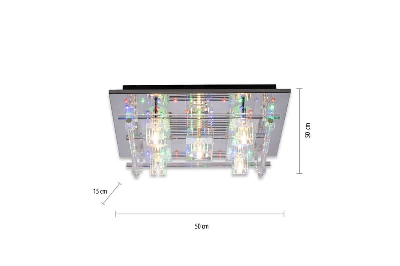Taklampe Kemal2.0 - 50x15x50 cm - Belysning - Innendørsbelysning & Lamper - Soveromslampe - Taklampa sovrum
