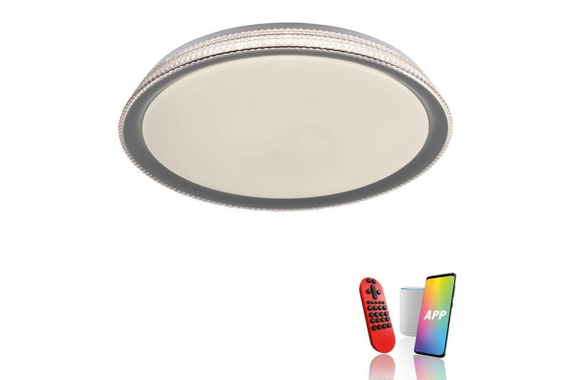 Taklampe Lolasmart Kari - 51x9x51 cm - Belysning - Innendørsbelysning & Lamper - Soveromslampe - Taklampa sovrum