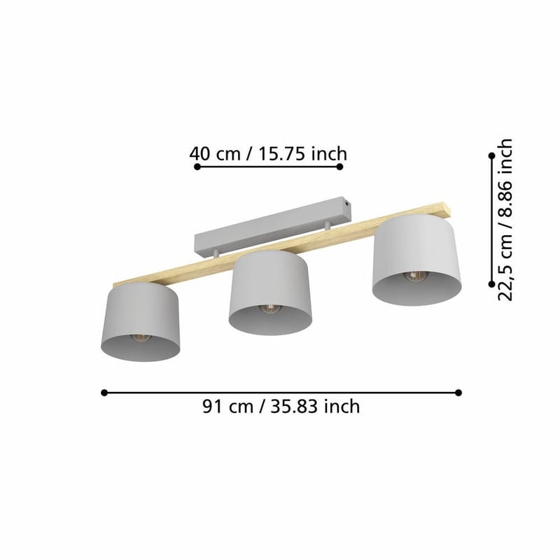 Taklampe Mariel - 19 cm - Belysning - Innendørsbelysning & Lamper - Soveromslampe - Taklampa sovrum