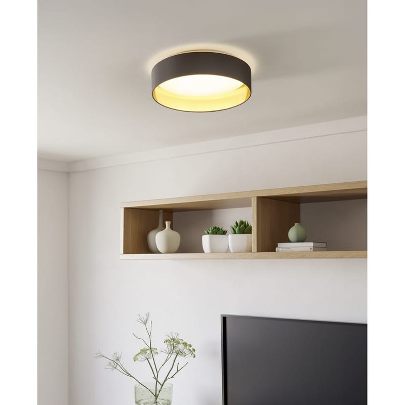 Taklampe Maserlo - Cappuccino/Gull - Belysning - Innendørsbelysning & Lamper - Soveromslampe - Taklampa sovrum