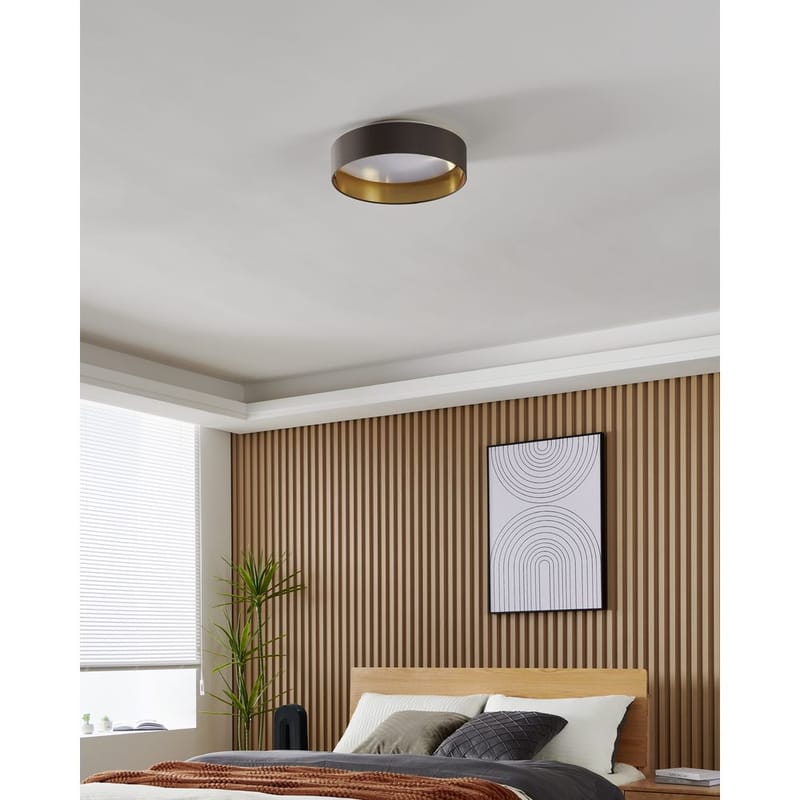 Taklampe Maserlo - Cappuccino/Gull - Belysning - Innendørsbelysning & Lamper - Soveromslampe - Taklampa sovrum