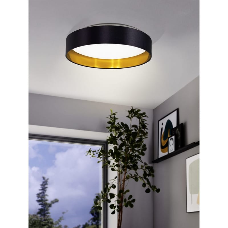 Taklampe Maserlo - Svart/Gull - Belysning - Innendørsbelysning & Lamper - Soveromslampe - Taklampa sovrum